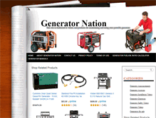 Tablet Screenshot of generatornation.com
